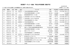 2016下期競技予定表 - 文京区アーチェリー協会