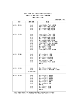 2016 ITTF ワールドツアースーパーシリーズ ラオックス 卓球ジャパン