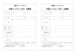 写真コンテスト応募票(PDF文書)