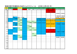 2日目（6/9木）