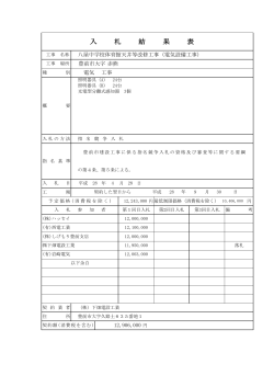 八屋中学校体育館天井等改修工事（電気設備工事）（PDF：81KB）