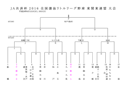 JA 共 済 杯 2 0 1 6 全 国 選 抜 リ ト ル リ ー グ 野