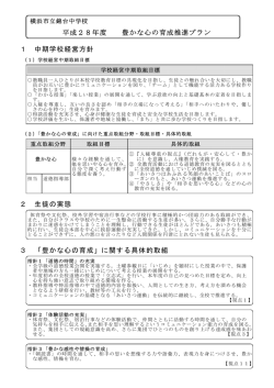豊かな心の育成推進プラン [137KB pdfファイル]