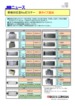 車検対応型No灯ステー 新タイプ追加