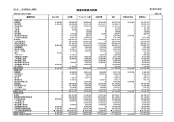 貸借対照表内訳表 - 社会福祉法人永耕会