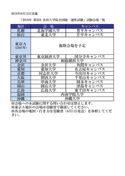 札幌 北海学園大学 豊平キャンパス 仙台 東北大学 片平キャンパス 東京