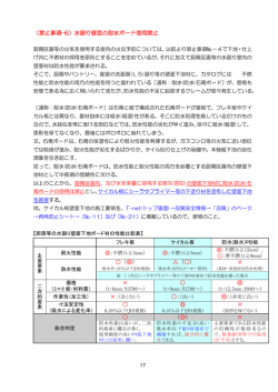 17 （禁止事項-6）水廻り壁面の耐水ボード使用禁止 （  ） （  ） &times; &times; &times;
