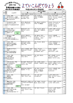 （小学校）献立表(PDF文書)