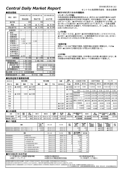 Central Daily Market Report