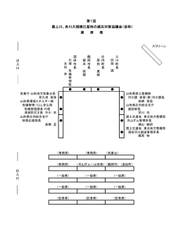座席表 - 国土交通省 東北地方整備局