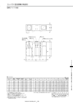 コンパクト型空調機（用途別）