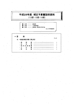 補正予算説明資料（13）（15）（19） （PDF／47KB）