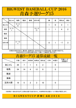 青森予選リーグ15