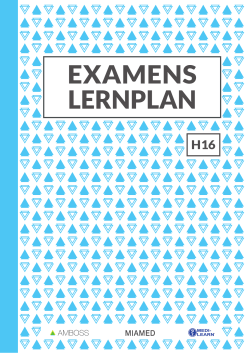 EXAMENS LERNPLAN