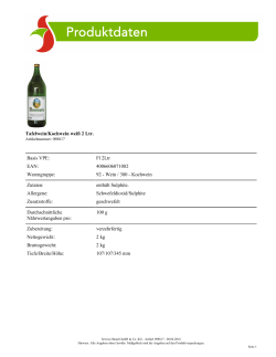 Tafelwein/Kochwein weiß 2 Ltr. Basis VPE: Fl 2Ltr EAN