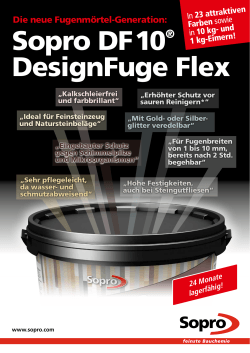 Sopro DF 10® DesignFuge Flex