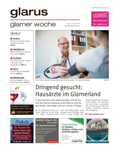 Glarner Woche, Glarus, 1.6.2016