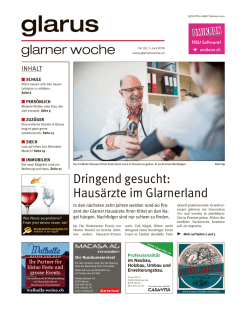 Glarner Woche, Glarus, 1.6.2016