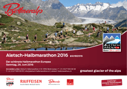 Programmheft 2016 - Aletsch Halbmarathon