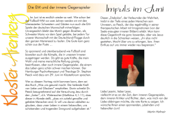 Impuls im Juni - Kloster Arenberg