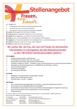 Ihre Aufgabe Ihr Profil Wir bieten
