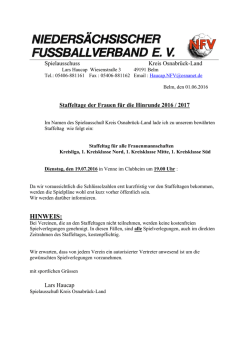 hinweis - NFV Kreis Osnabrück-Land