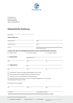 Eidesstattliche Erkl&auml;rung