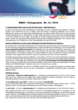 DBSV Telegramm 12/2016 - BKV