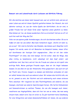 Bewusst in Freude das Leben