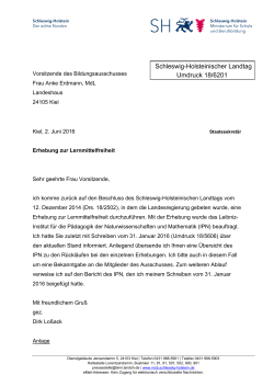 Schleswig-Holsteinischer Landtag Umdruck 18/6201