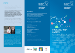 hochschulforum diversity