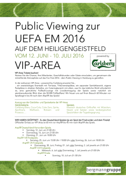 Infos zur VIP-Area im