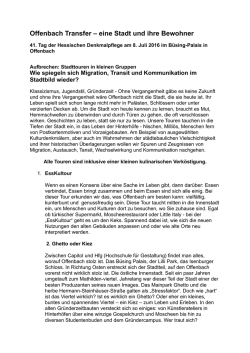 Stadttouren - Landesamt f&uuml;r Denkmalpflege Hessen