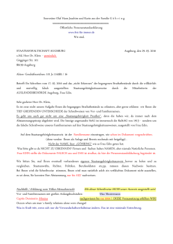 Staatsanwaltschaf Augsburg Antwort gegen[...]