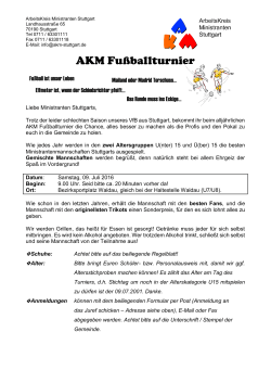 Einladung 2016 - AKM Stuttgart