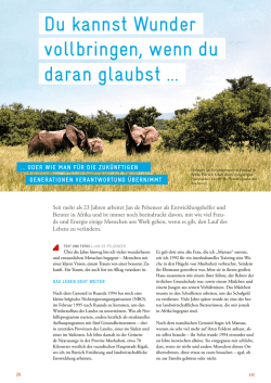 du kannst Wunder vollbringen, wenn du daran glaubst
