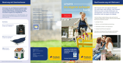 Informationsbrosch&uuml;re Sonderkonditionen