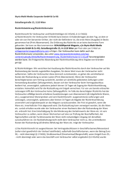 Rücktrittsbelehrung/Rücktrittsformular