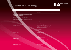 HeliLounge - ILA Berlin Air Show 2016