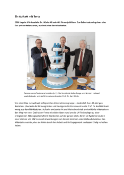 Hönle feiert 40. Jubiläum