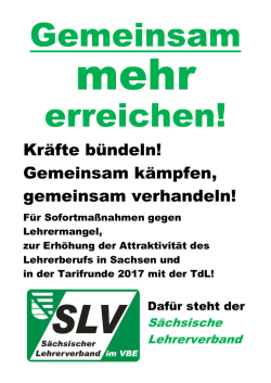 Gemeinsam kämpfen, gemeinsam verhandeln!