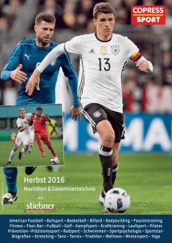 Herbst 2016 - Stiebner Verlag
