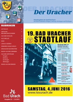 stadtlauf - Stadt Bad Urach