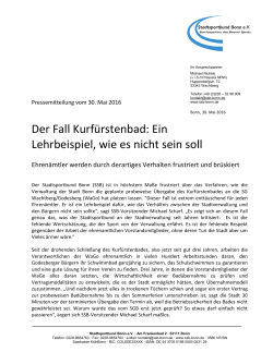 Pressemitteilung Stadtsportbund 30.05.2016