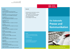 Presse und Kommunikation - Technische Universität Braunschweig