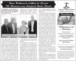 Neue Heilpraxis er&ouml;ffnet in Poxau Die Herzoase von Irmgard Maria