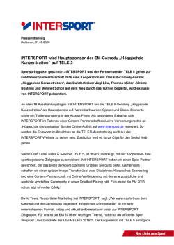 Intersport wird Hauptsponsor der EM-Comedy