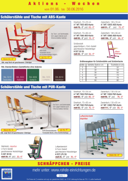 mehr unter: www.rohde-einrichtungen.de SCHNÄPPCHEN