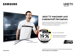 Jetzt TV wechseln und meisterhaft fernsehen.