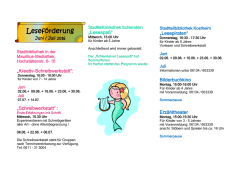 Leseförderung Juni / Juli 2016
